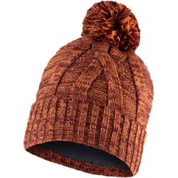 Buff Kids Knitted Fleece Lined Warm Winter Beanie Hat - One Size, Maroon