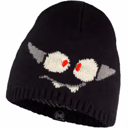 Buff Kids Knitted Warm Winter Beanie Hat - One Size, Black