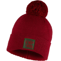 Buff Kids Knitted Warm Winter Beanie Hat - One Size, Red Mahogany