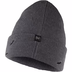 Buff Kids Knitted Warm Winter Beanie Hat - One Size, Grey Melange