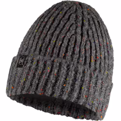 Buff Unisex Knitted Fleece Lined Warm Winter Beanie Hat - One Size, Grey