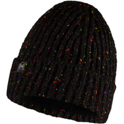 Buff Unisex Knitted Fleece Lined Warm Winter Beanie Hat - One Size, Black