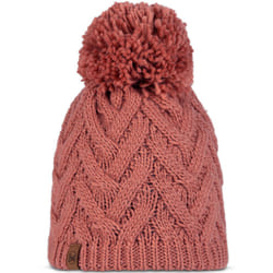Buff Unisex Knitted Fleece Lined Warm Winter Beanie Hat - One Size, Crimson
