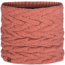 Buff Unisex Knitted Fleece Lined Neckwarmer - One Size, Crimson
