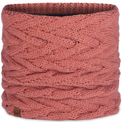 Buff Unisex Knitted Fleece Lined Neckwarmer - One Size, Crimson