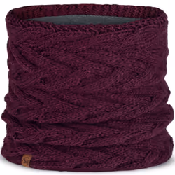 Buff Unisex Knitted Fleece Lined Neckwarmer - One Size, Dahlia