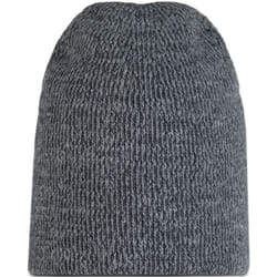 Buff Unisex Knitted Warm Winter Beanie Hat - One Size, Grey Melange