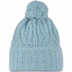 Buff Unisex Nerla Chunky Knit Fleece Beanie Bobble Hat - One Size, Pool