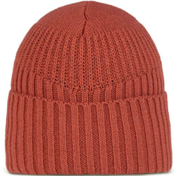 Buff Unisex Renso Chunky Knit Cuffed Fleece Lined Beanie Hat - One Size, Cinnamon