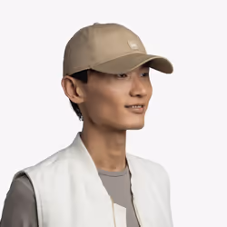 Buff Adults Solid UPF 50 6 Panel Lightweight Running Baseball Cap Hat - One Size, Zire Fawn
