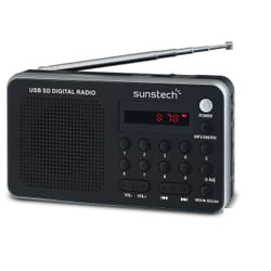 Sunstech Portable digital AM/FM radio silver Analog Black, Silver