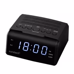 Sunstech FRD35U, Clock, Digital, FM, LED, 2.29 cm (0.9"), Blue