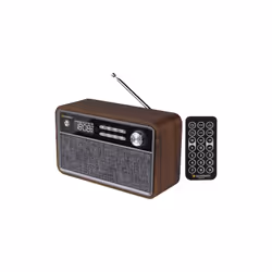 Sunstech RPBT500 Portable Digital Black, Wood