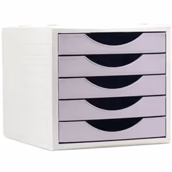Archivo 2000 ArchivoTec Serie 4000, Purple, White, A4, A4, 5 drawer(s), 323 x 234 x 38 mm, 340 mm