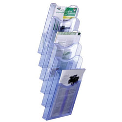 Archivo 2000 6126 AZ TP sign holder/information stand Brochure holder A4 Polystyrene Blue