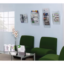 Archivo 2000 6126 AZ TP sign holder/information stand Brochure holder A4 Polystyrene Blue