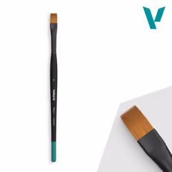 Vallejo B04008, Single brush, Flat brush, Synthetic