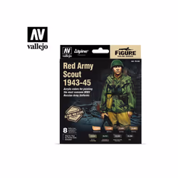 VAL70248 - AV Vallejo MC Set - Alpine Red Army Scout (x8) & Figure