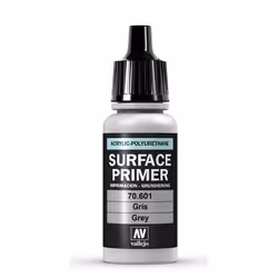Vallejo 70.601, Base paint primer, Metal, Plastic, Ready mixed, Grey, Matt, Bottle