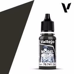 Vallejo 741 Model Colour Camouflage Black Green 18ml Acrylic Paint