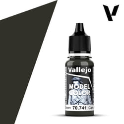 Vallejo 741 Model Colour Camouflage Black Green 18ml Acrylic Paint