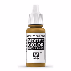 Vallejo 70.801, 17 ml, Brass, Metallic, Bottle