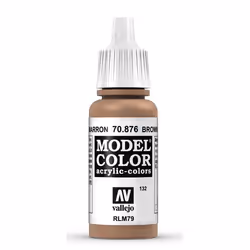 Vallejo 70.876, 17 ml, Brown, Matte, Bottle