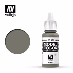 Vallejo 70.886 acrylic paint 17 ml Green, Grey Bottle