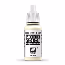 Vallejo 70.918, 17 ml, Ivory, Matte, Bottle