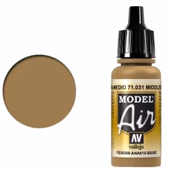 Vallejo Model Air Middlestone, 17 ml, Brown, Matte, Bottle