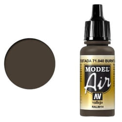 Vallejo Model Air Burnt Umber acrylic paint 17 ml Brown Bottle