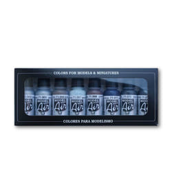 Vallejo 71.176 acrylic paint 17 ml Black, Blue, Brass, Copper, Gold, Silver Bottle