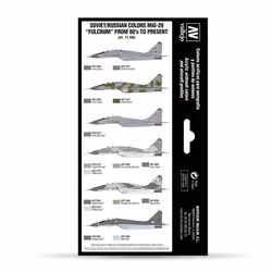 Vallejo Soviet/Russian colors MiG-29 “Fulcrum” from 80’s to present