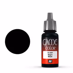Vallejo 72.051, Black, Acrylic paint, liquid, 17 ml, 1 pc(s)