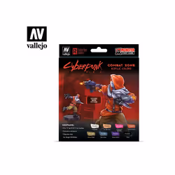 VAL72307 - AV Vallejo Cyberpunk - Combat Zone (x8) & Figure