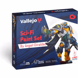 VAL72313 - AV Vallejo Game Color Set - Sci-Fi (x12) & figure