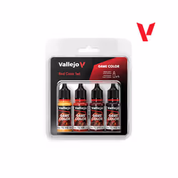 VAL72377 - AV Vallejo Game Color Set - Red Colors (x4)