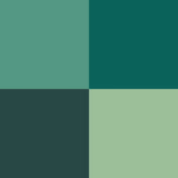 AV Game Color Set - Cold Green Colors (x4)