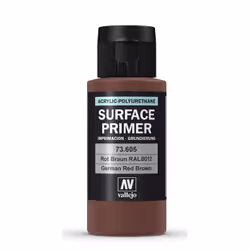 Vallejo 73.605, Base paint primer, Metal, Plastic, Ready mixed, Brown, German Red Brown, Matt