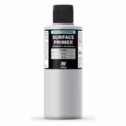Vallejo Grey, Base paint primer, Metal, Plastic, Polyvinyl chloride (PVC), Wood, Ready mixed, Grey, 0.2 L, 1 pc(s)