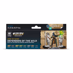 Vallejo Defenders of the Wild, 8 ml, Black, Brown, Green, Grey, Bottle