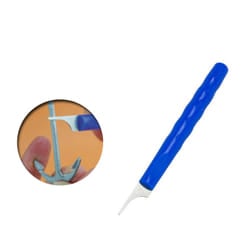 Vallejo T15004 utility knife Blue, Stainless steel Fixed blade knife