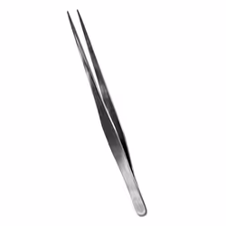 Vallejo Straight Tip Stainless Steel Tweezers (175 mm), Stainless steel, Stainless steel, Straight, 175 mm, 1 pc(s)