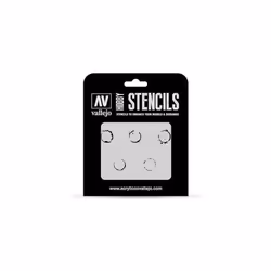 Vallejo Stencils AFV Markings (Drum Oil)