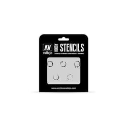 Vallejo Stencils AFV Markings (Drum Oil)