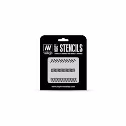 Vallejo Stencil STTX002 Tyre Markings
