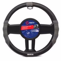 Steering wheel cover; SPARCO; CLASSIC; black/grey 37-38