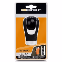 BC CORONA POM30152 Gear knob Aluminium, PU (Polyurethane) Universal