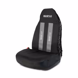 Seat cover; SPARCO; black/grey Polyester Fabric