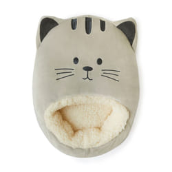 Kitty! Grey Cat Fleece Sherpa Lined Foot Muff